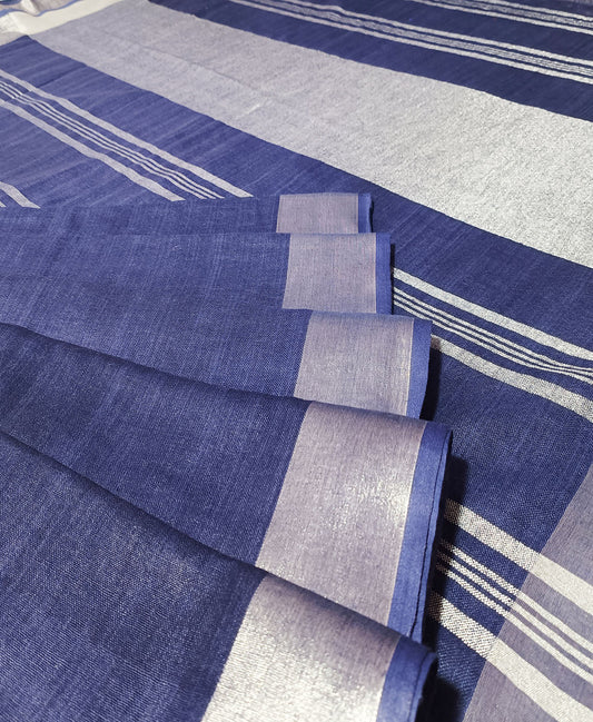 Pure Linen Saree | Peepal Clothing
