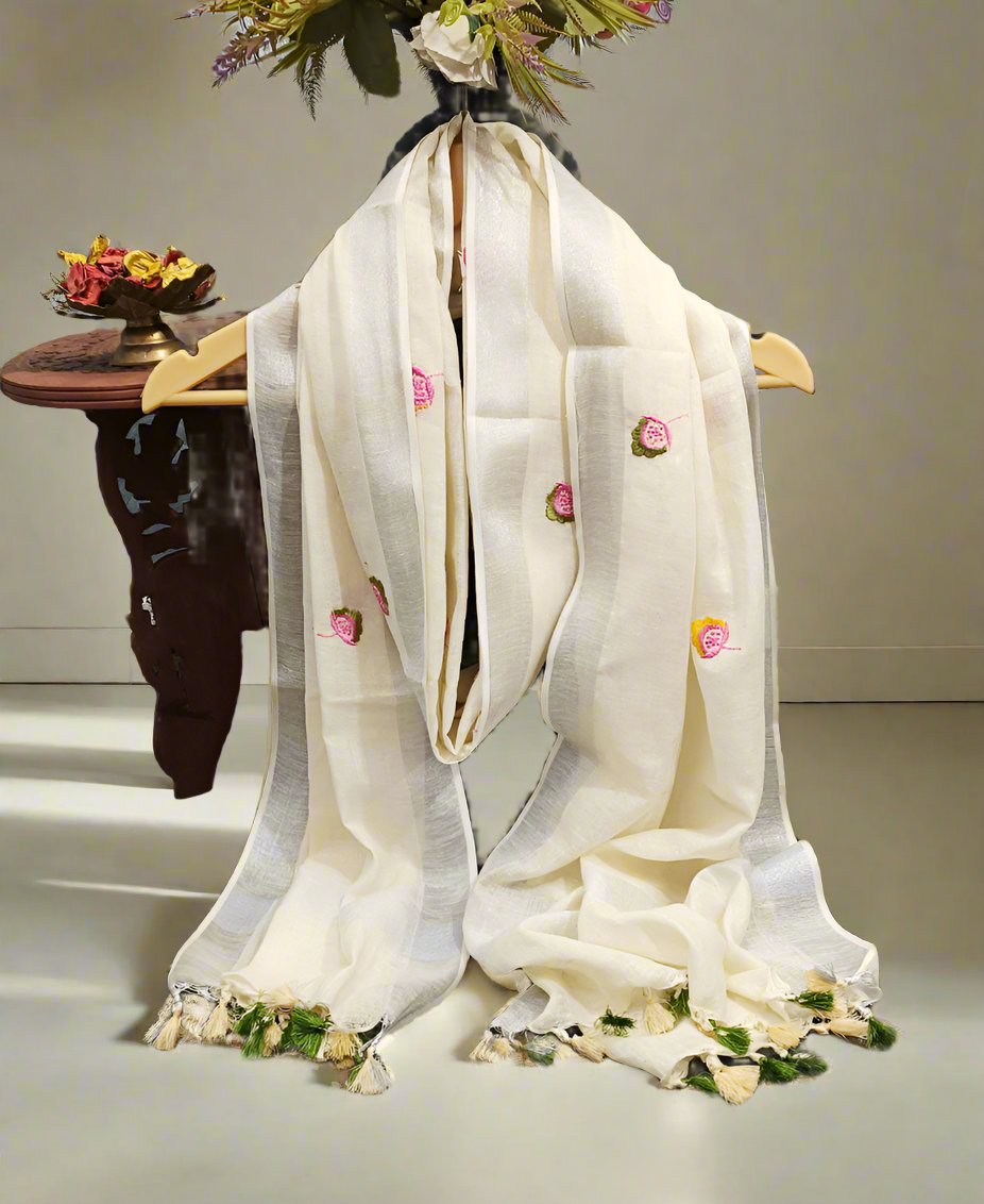 Linen Dupatta | Peepal Clothing