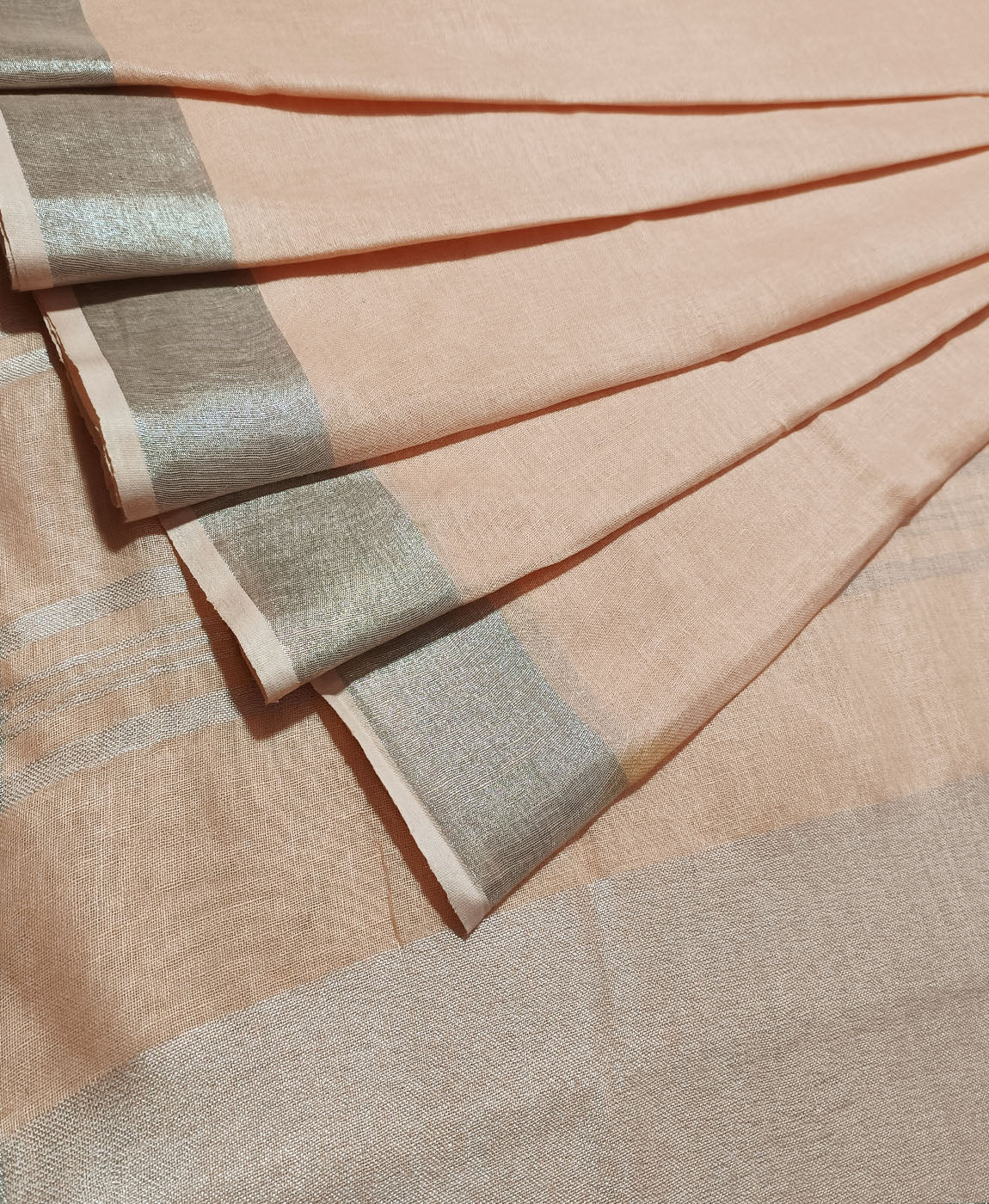Peach Saree | Peepal Clothing