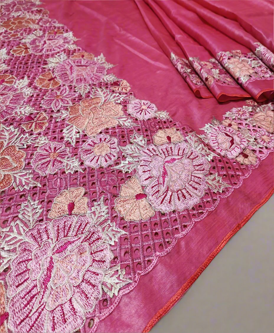 Cutwork Saree | Peepal Clothing