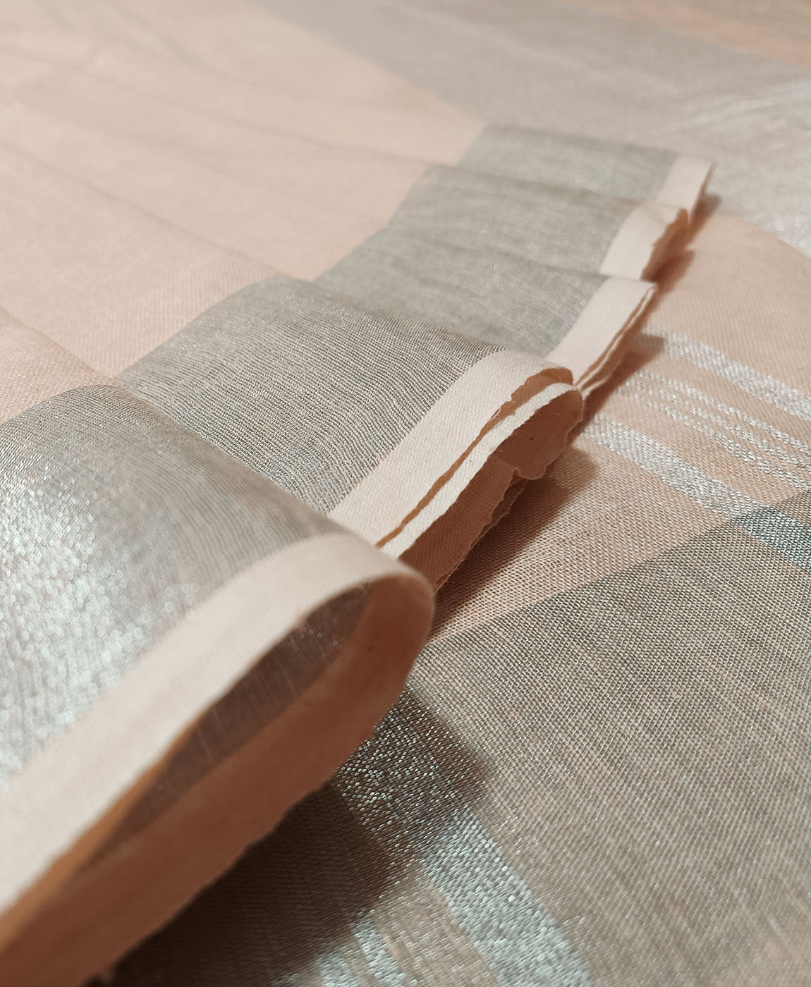 Pure Linen Saree | Peepal Clothing