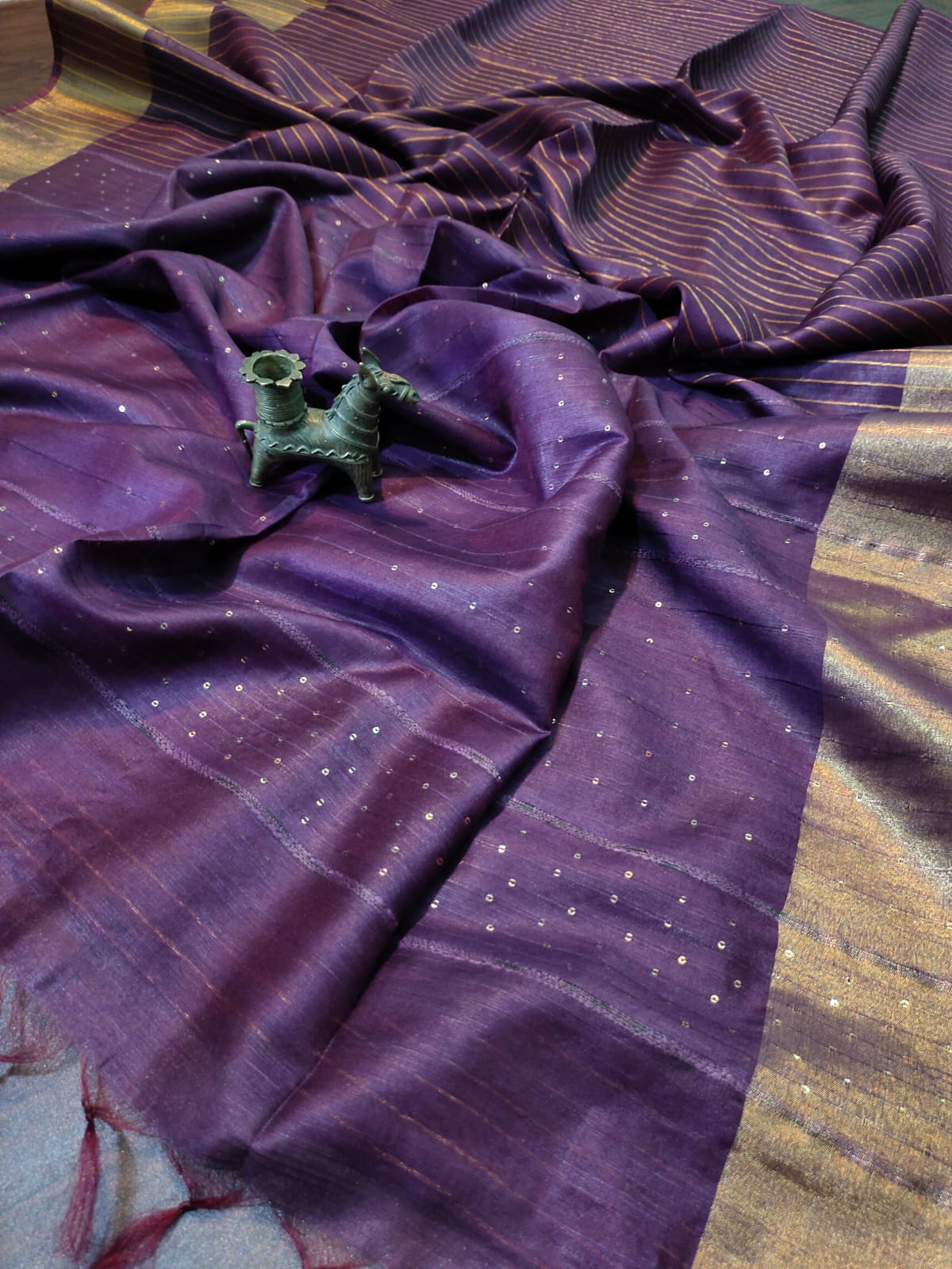 Purple Kota Viscose Saree | Peepal Clothing