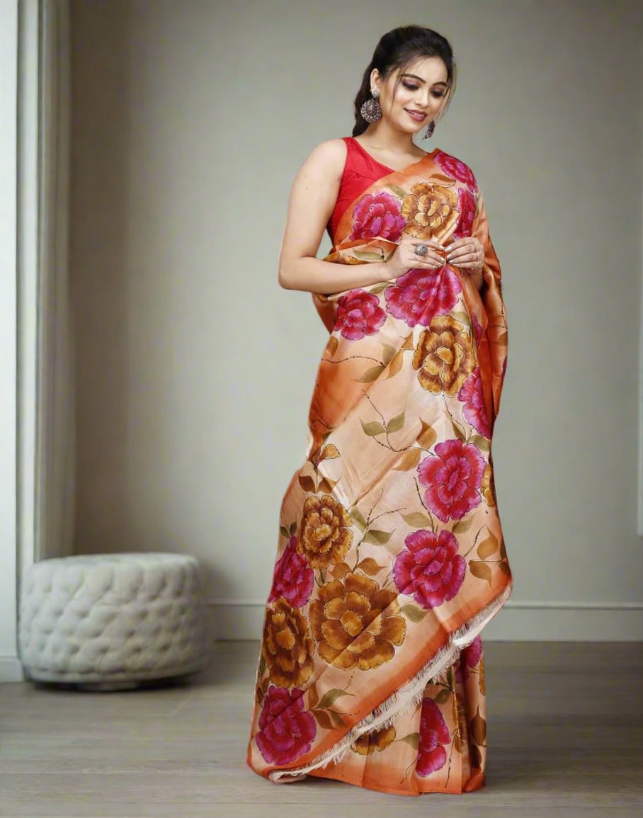 Kalamkari Saree| Peepal Clothing