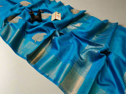 Buy Tussar Munga Silk Saree Online at www.peepalclothing.com
