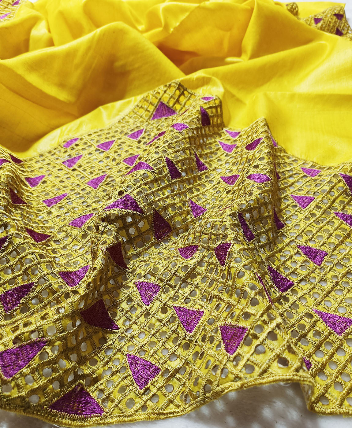 Cutwork Saree | Peepal Clothing