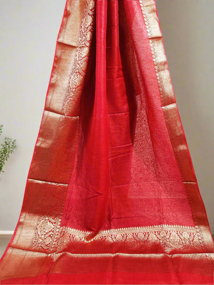 Banarasi Silk Linen Sarees | www.peepalclothing.com