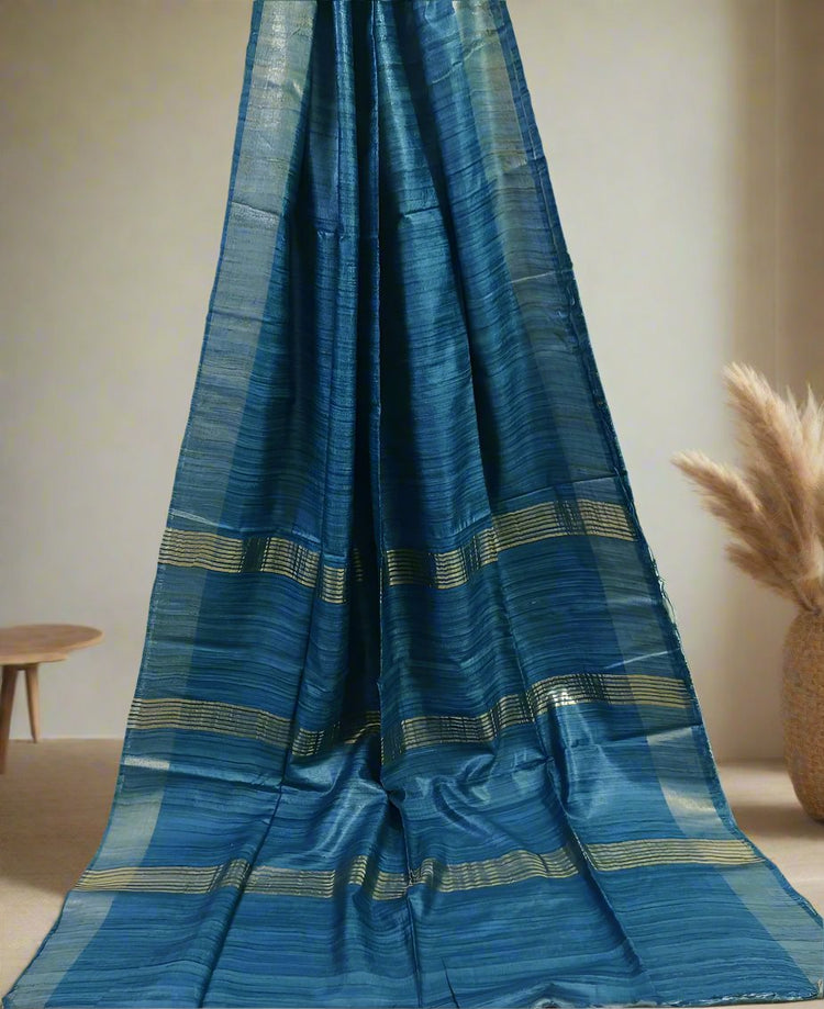Pure Tussar Ghicha Handloom Silk Sarees 