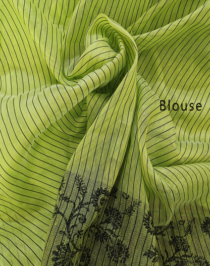 Rainbow Stripes Kota Viscose Saree