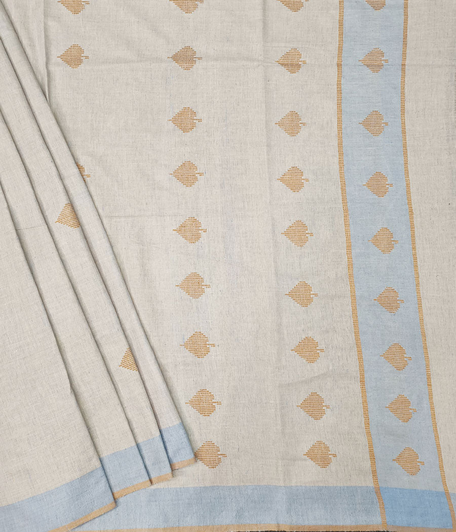 Bawan Buta Handwoven Tussar Silk Saree