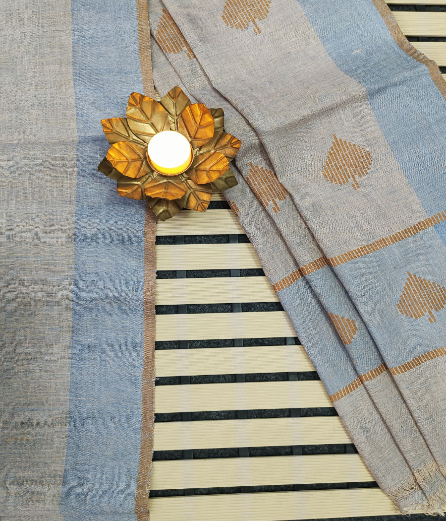 Bawan Buta Handwoven Tussar Silk Saree