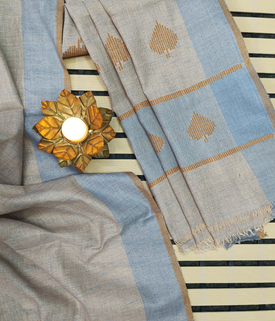 Bawan Buta Handwoven Tussar Silk Saree