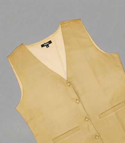 Beige Women's Waistcoat