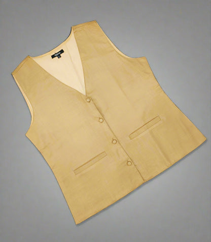 Beige Women's Waistcoat