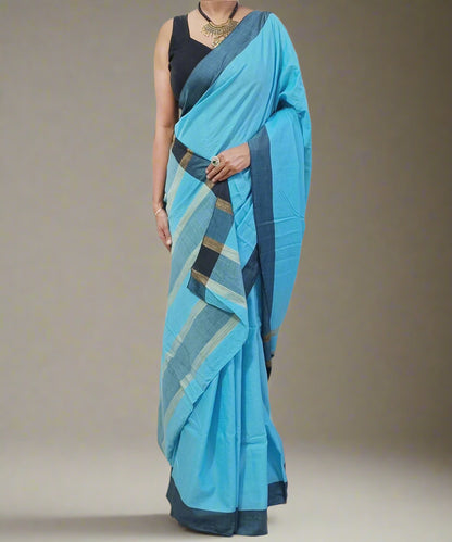Blue Handloom Eri Silk Saree