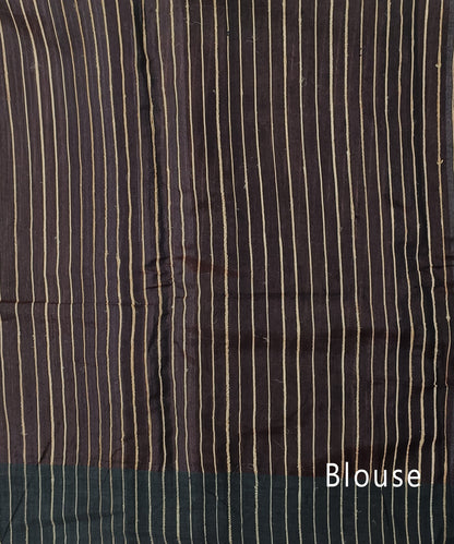 Coffee Eri Silk saree with Ghicha Pallu