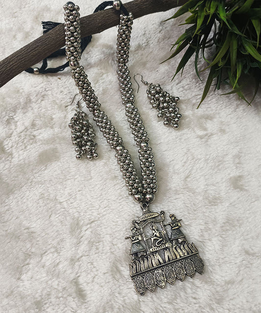 Doli Kahar Oxidized Necklace Set |Peepal Clothing