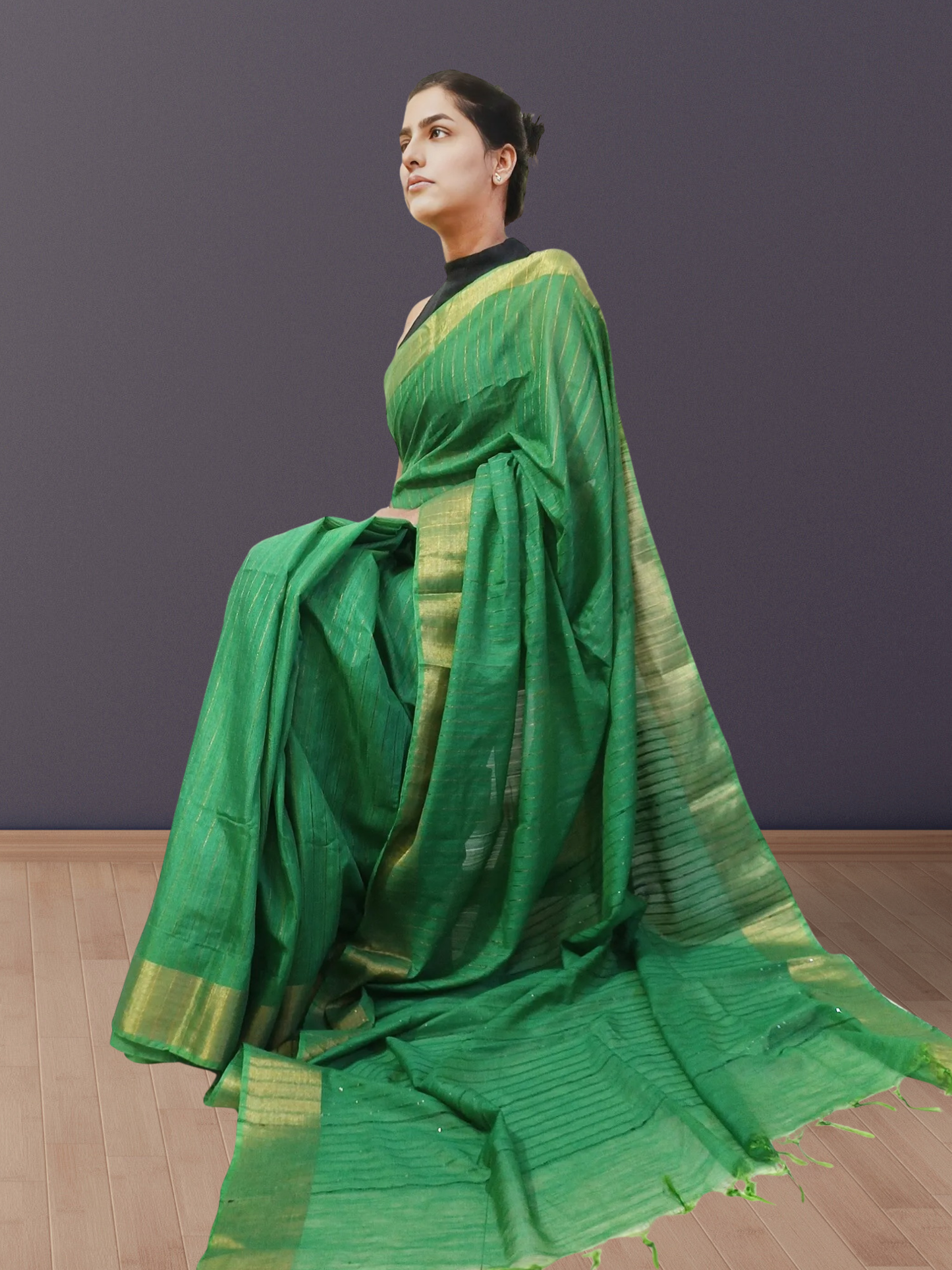 Green Kota Viscose Saree
