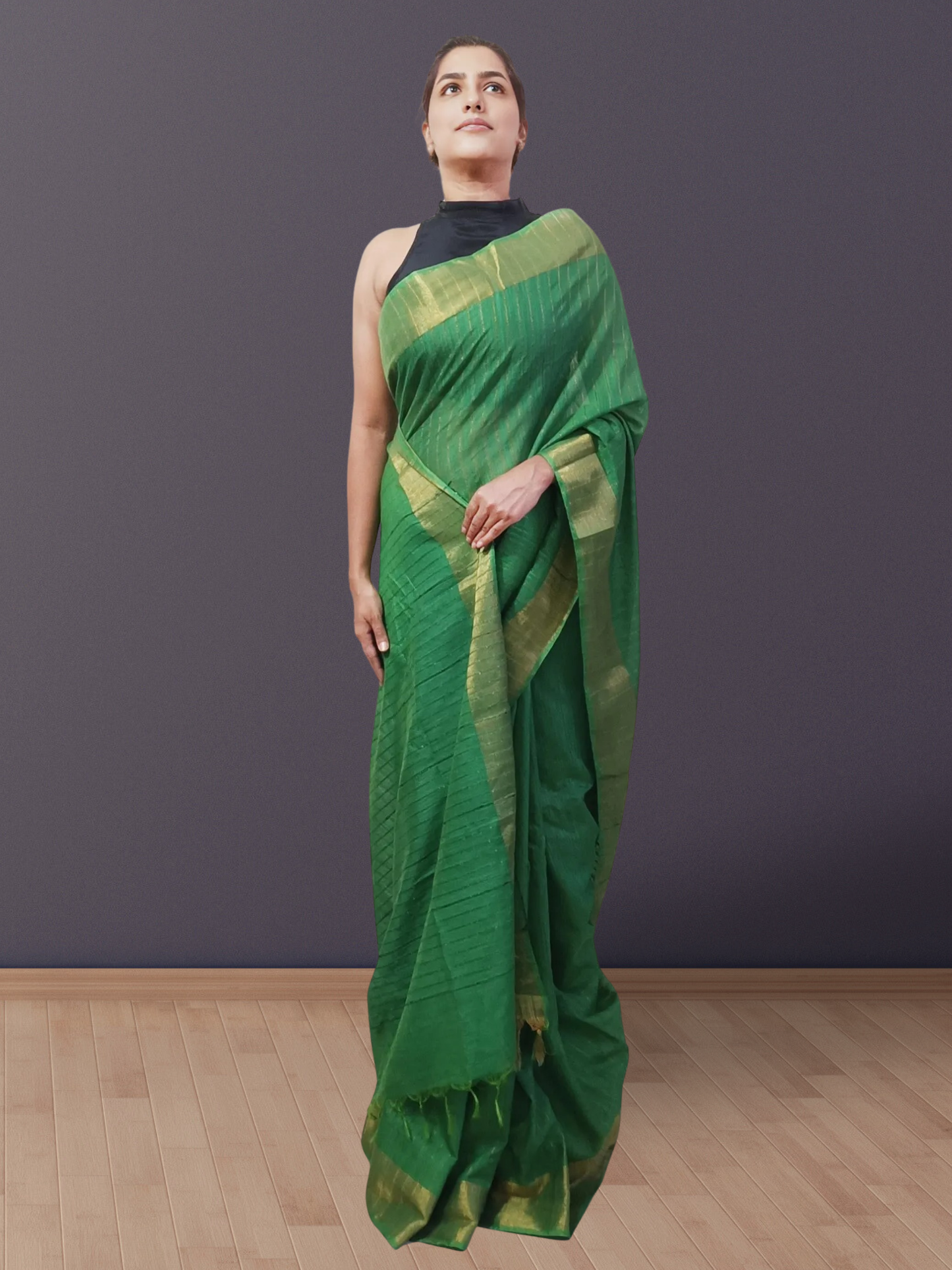 Green Kota Viscose Saree