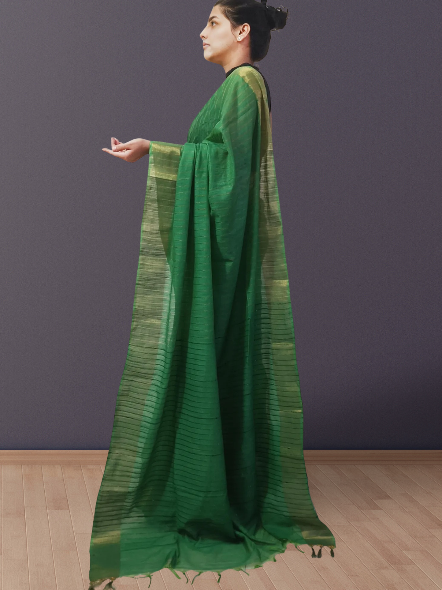 Green Kota Viscose Saree