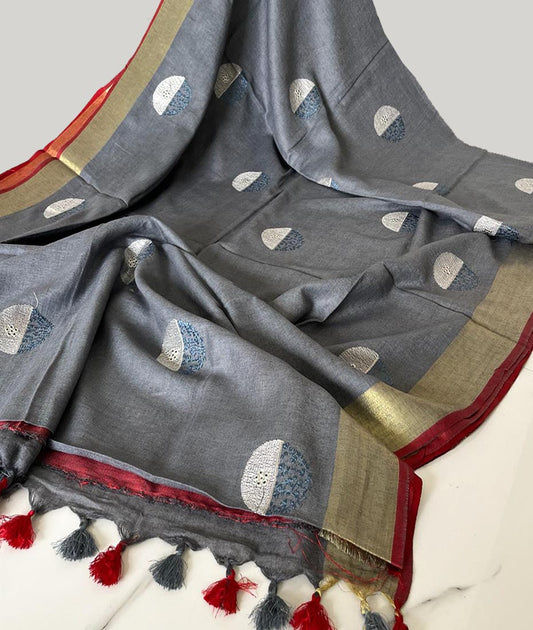 Linen Saree | Peepal Clothing