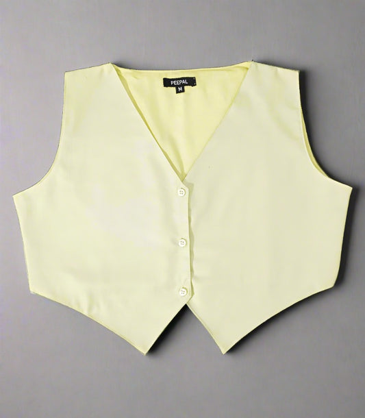 Lime Women Waistcoat | Peepal Clothing