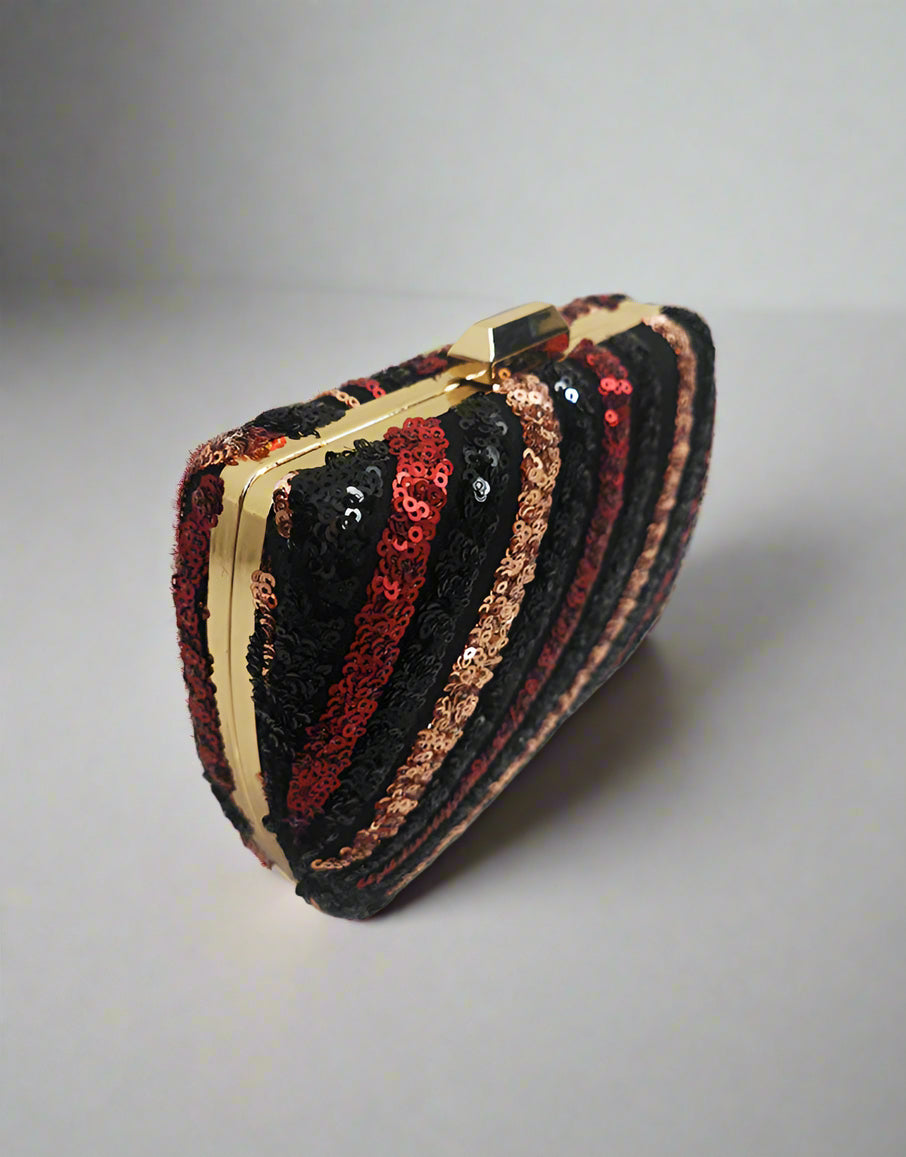 Multi-Color Sequin Clutch | Vibrant Party Bag