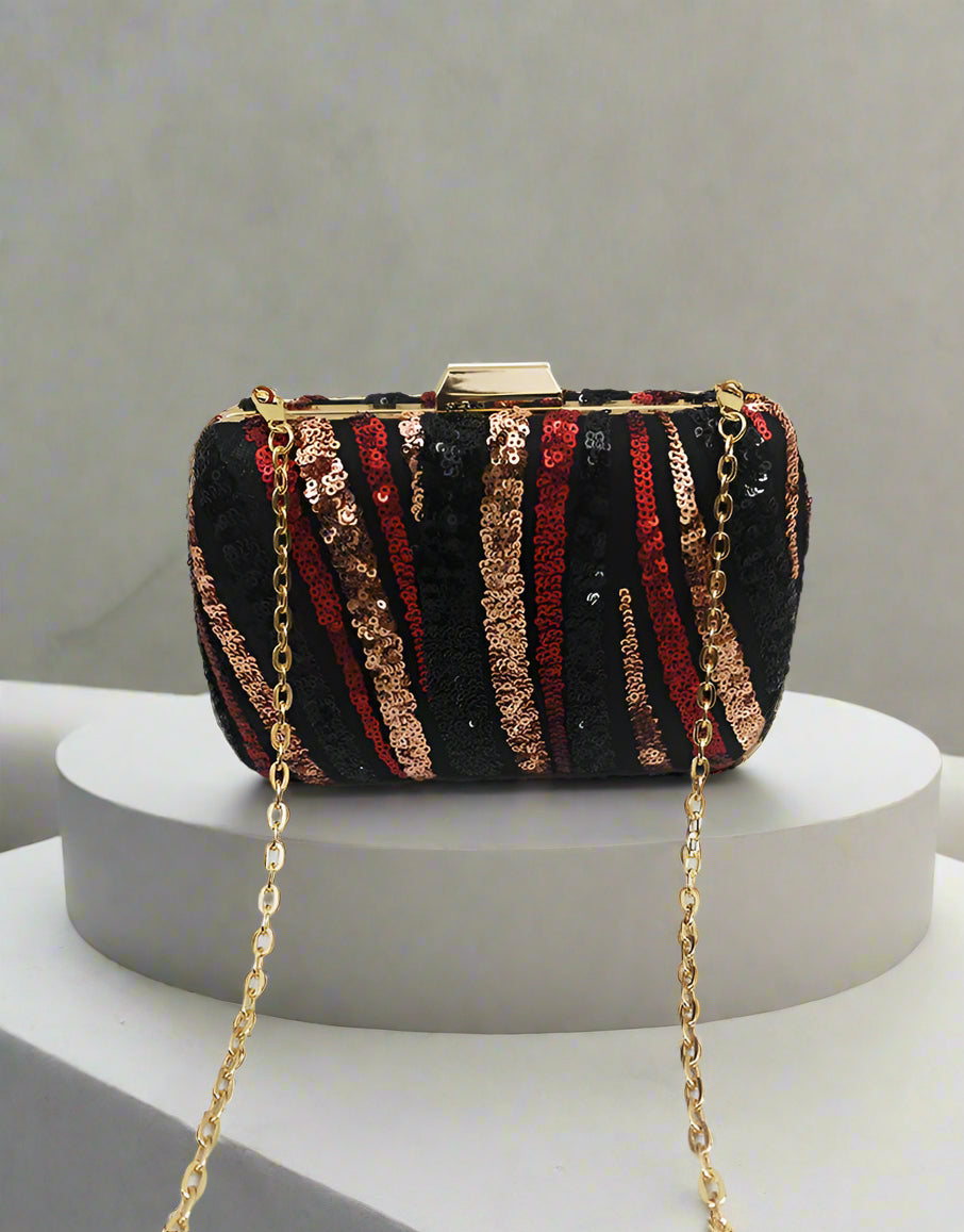 Multi-Color Sequin Clutch | Vibrant Party Bag