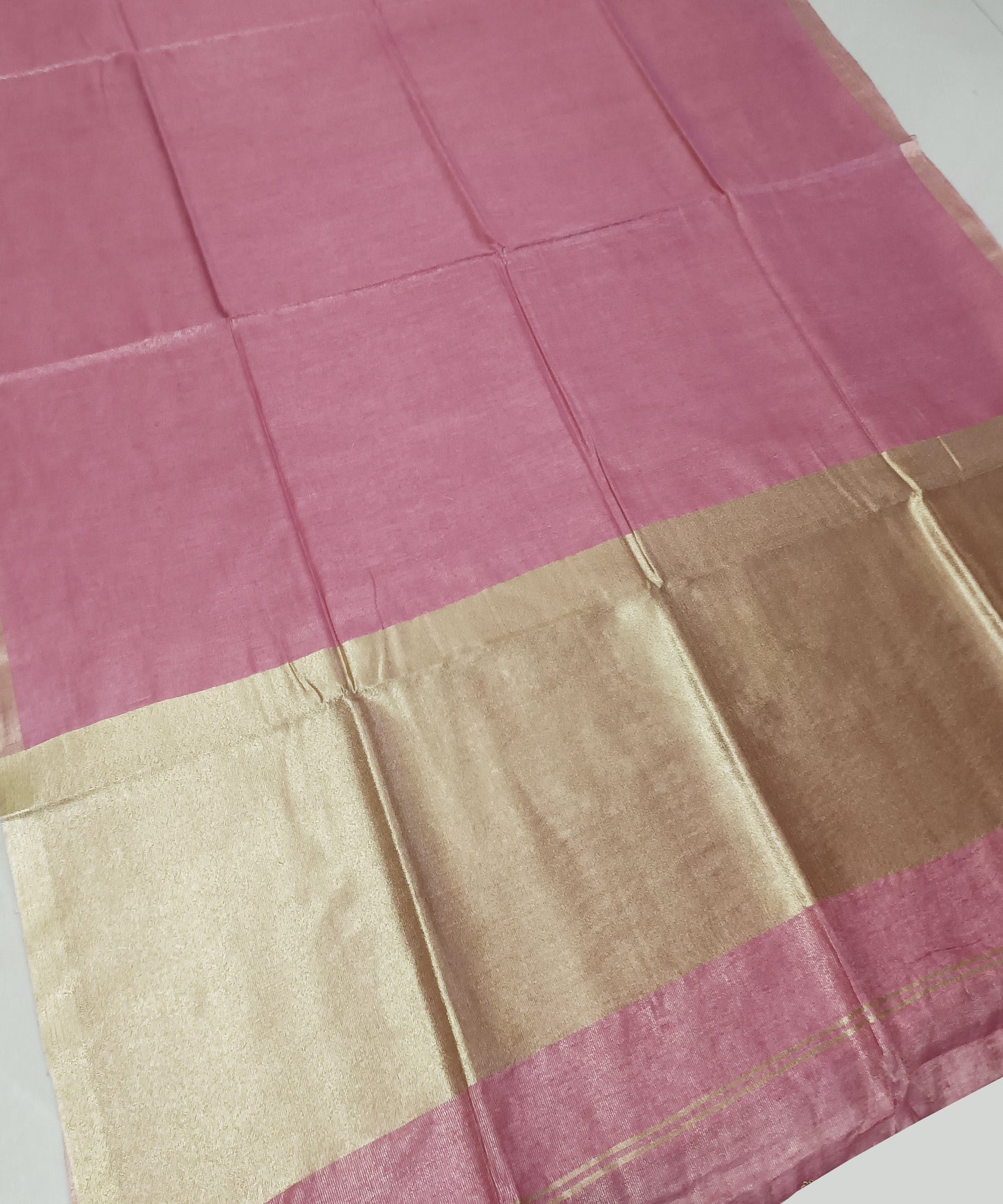 Pink Kota Viscose Silk Saree with Tissue Pallu