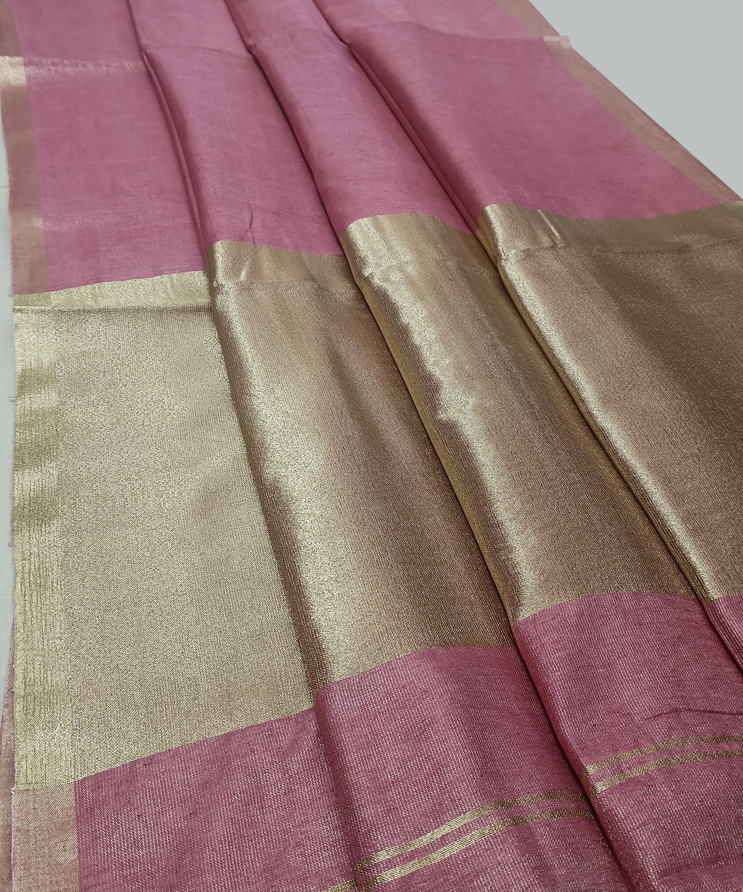 Pink Kota Viscose Silk Saree with Tissue Pallu