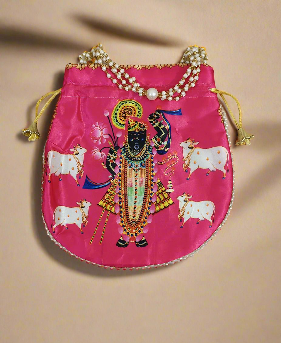 Pink Shrinathji Potli