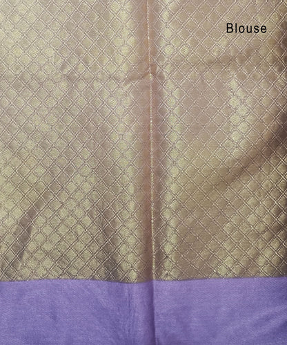 Light Purple Banarasi Kora Silk Organza Saree