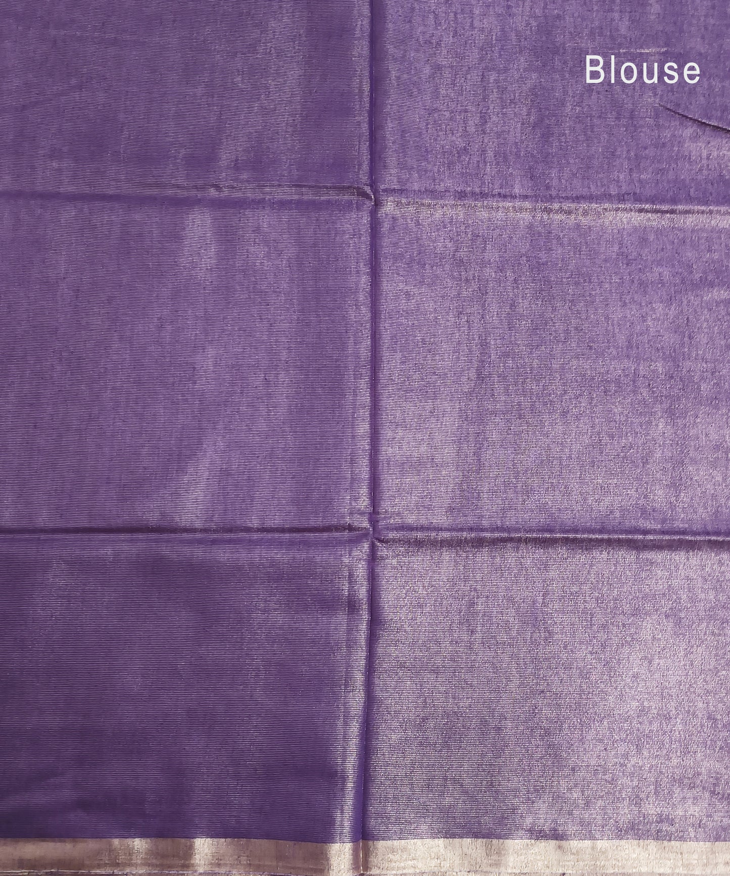 Purple Kota Viscose Silk Saree with Tissue Pallu