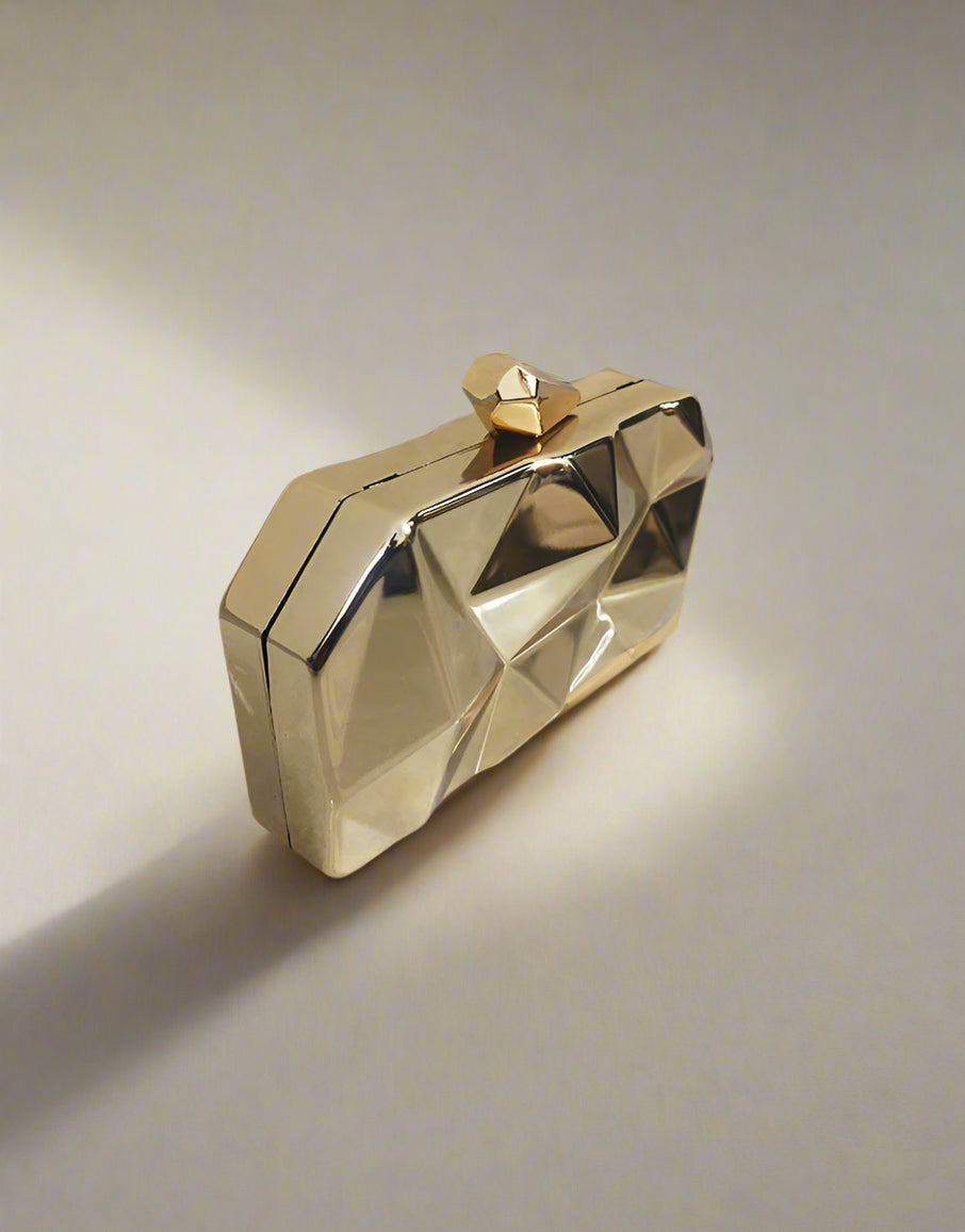 Radiant Gold Clutch | Luxurious Evening Bag