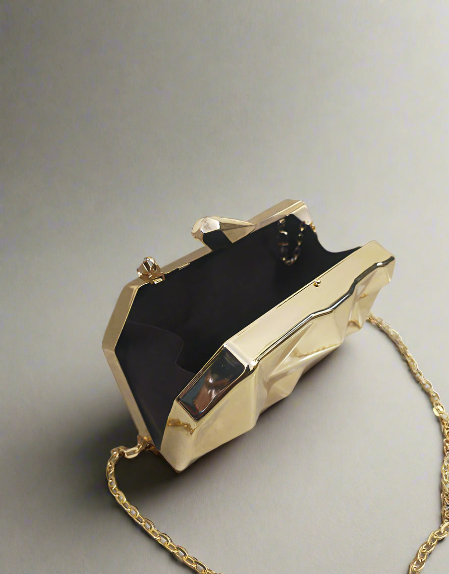Stylish Gilded Clutch | Designer Statement Handbag
