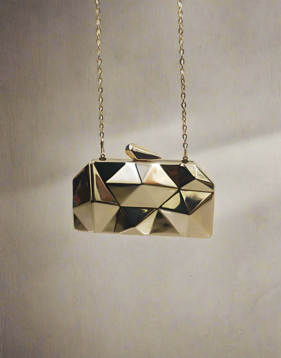 Elegant Gold Clutch | Glamorous Party Accessory