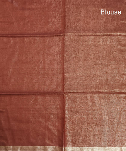 Red Kota Viscose Silk Saree with Tissue Pallu