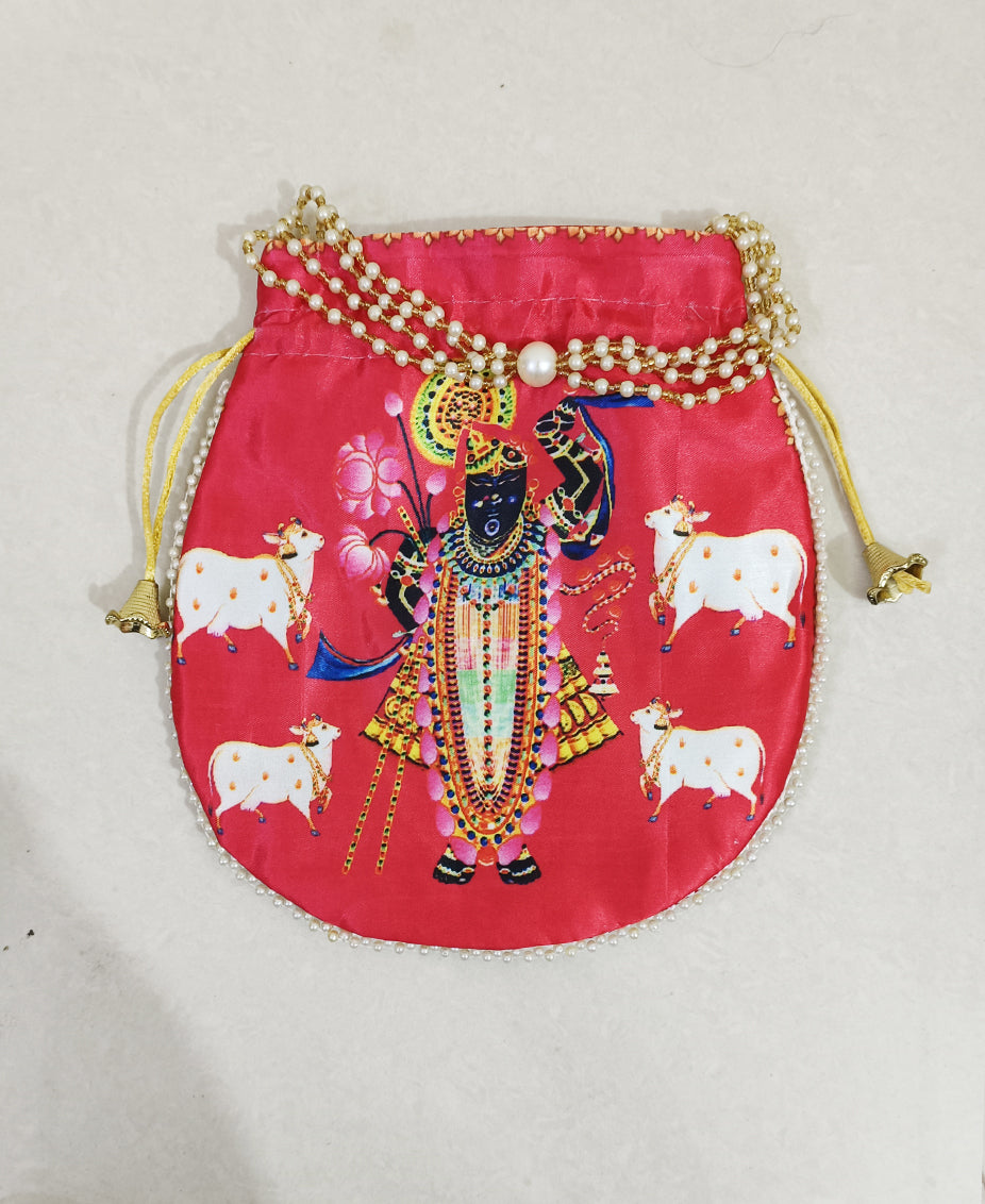 Red Shrinathji Potli