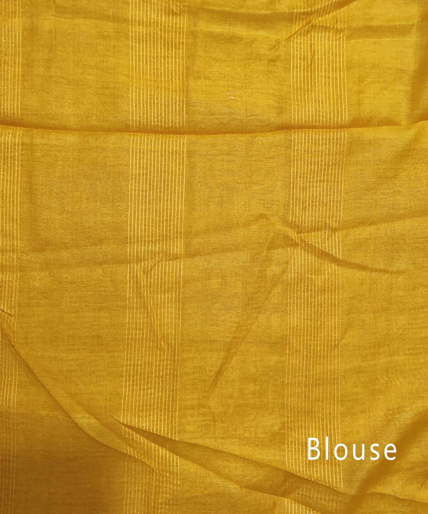 Yellow Stripped Organza Saree