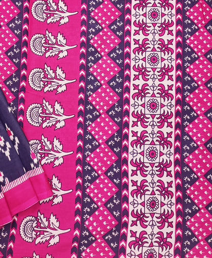 Bagru Printed Cotton Saree | Peepal Clothing
