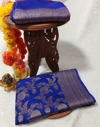 Floral Banarasi Warm Silk Saree