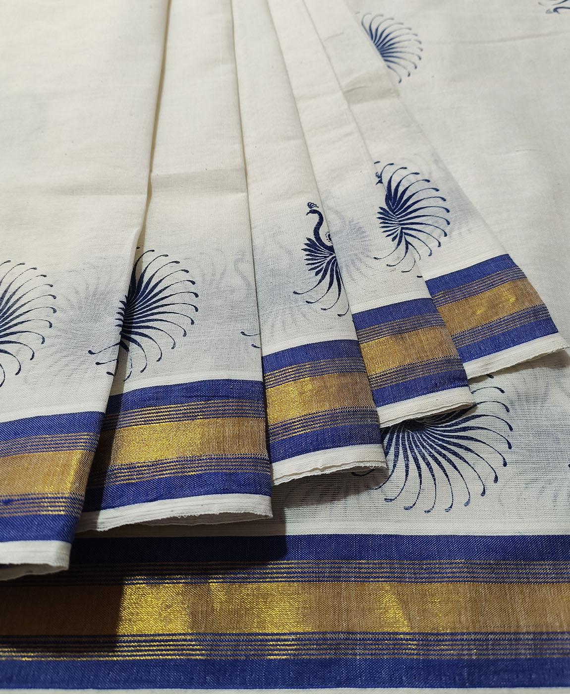 Kerala Cotton Saree | Peepal Clothing