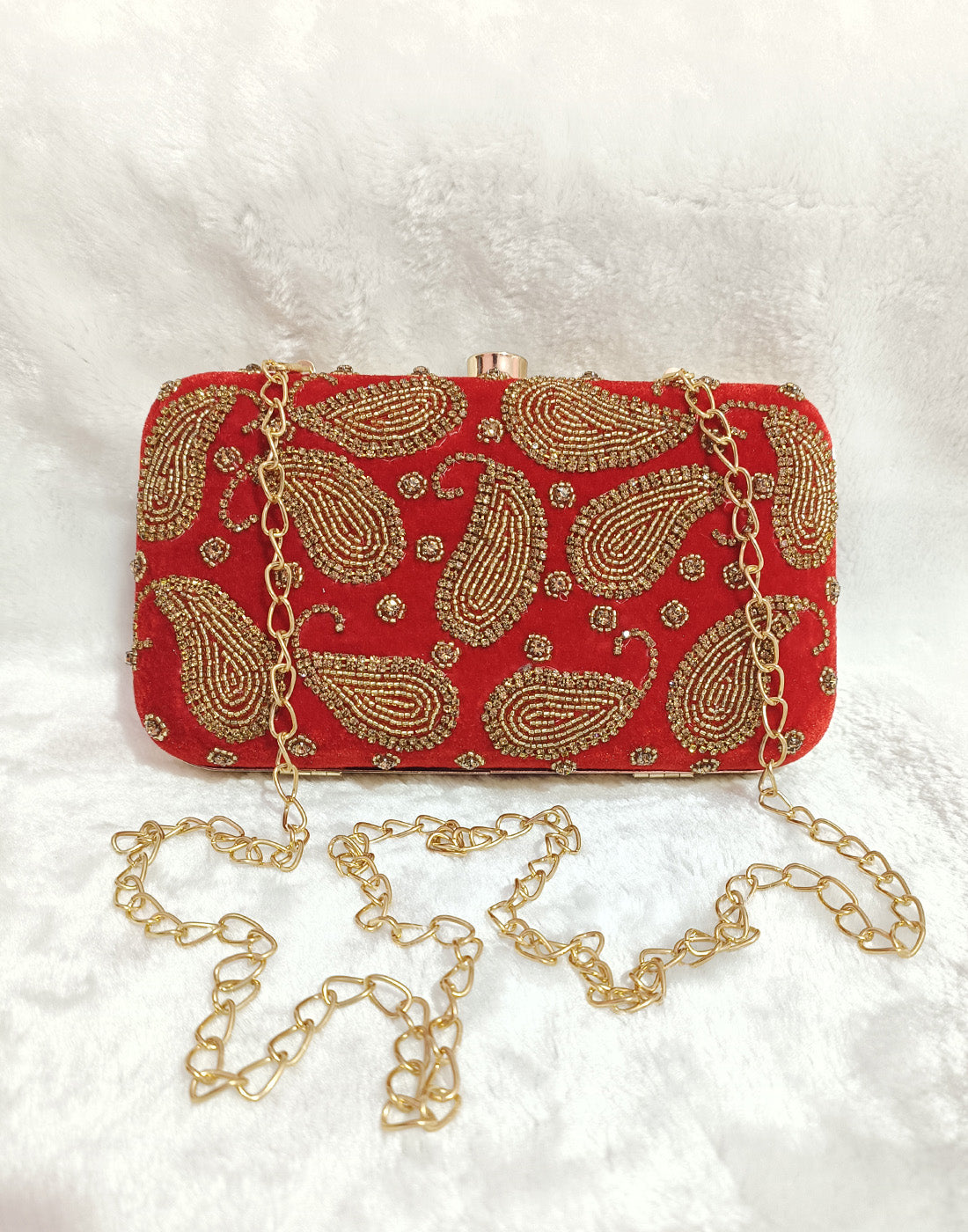 Red Clutch | Peepal Clothing