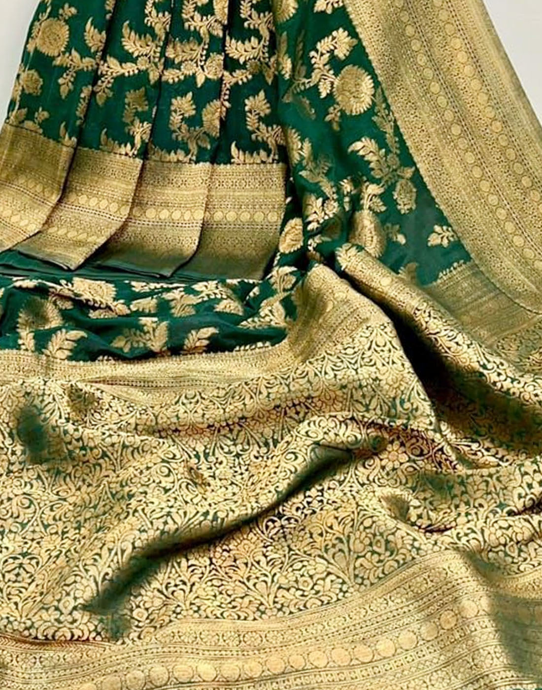 Floral Banarasi Warm Silk Saree