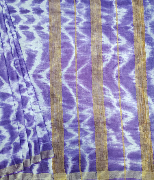Indigo Tie & Dye Kota Silk Saree | Peepal Clothing