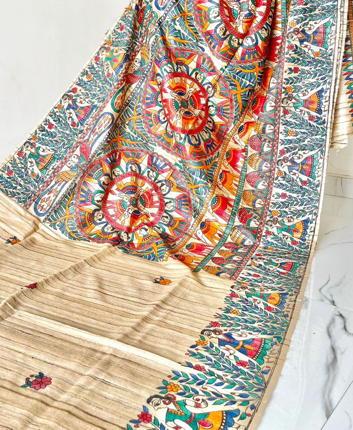 Madhubani Sari | Peepal Clothing
