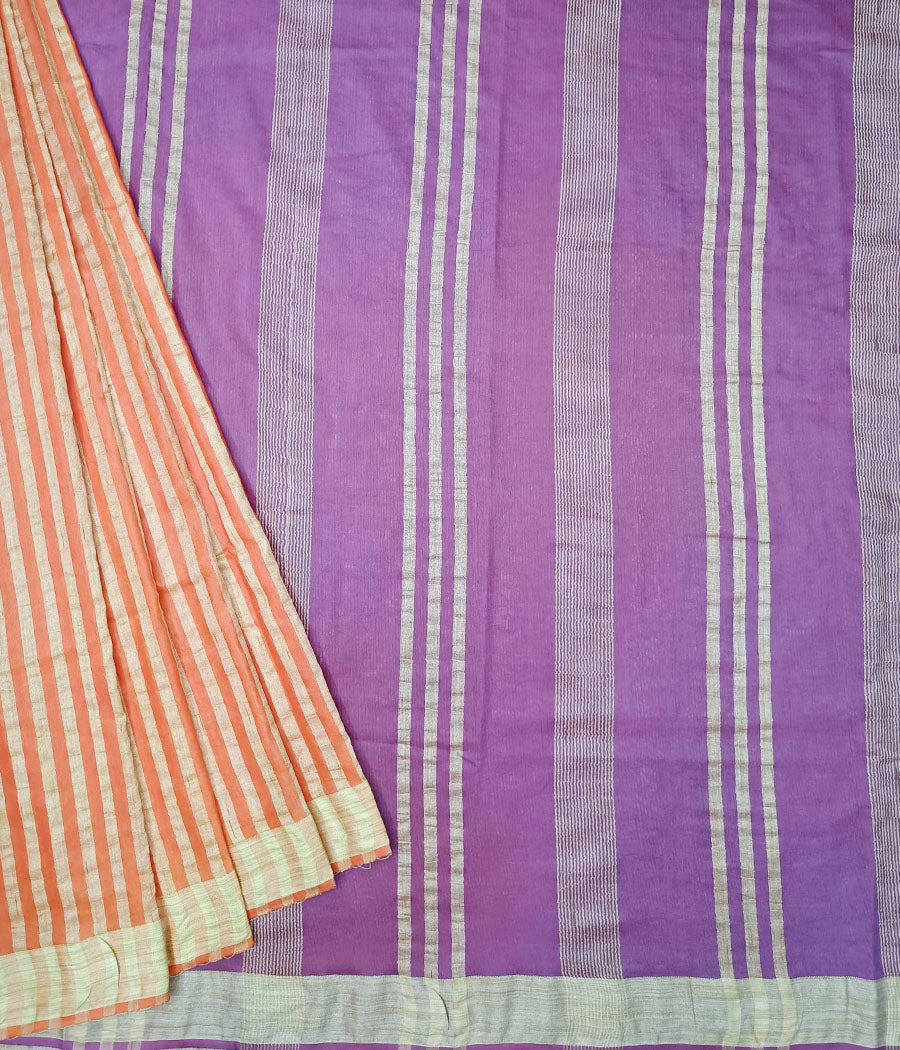 Buy Magneitta Striped Kanjivaram Tissue, Cotton Silk Blue Sarees Online @  Best Price In India | Flipkart.com