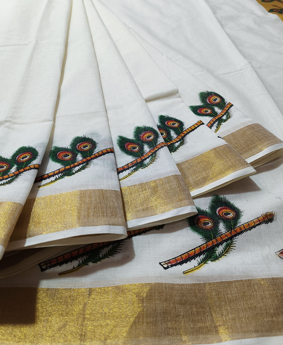Kerala Cotton Saree | Peepal Clothing