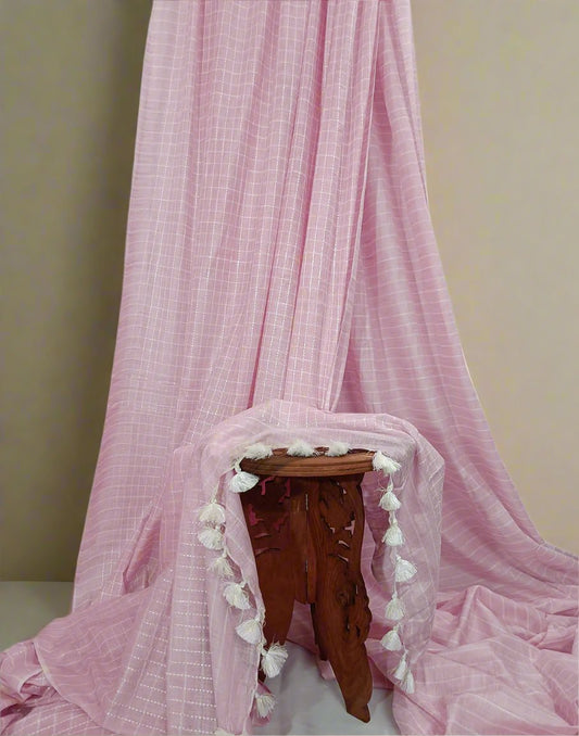 Cotton Slub Saree | Peepal Clothing