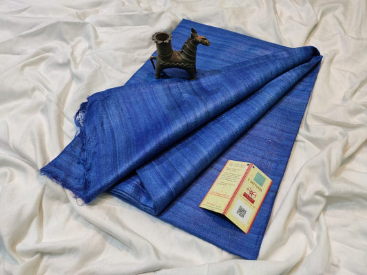 Buy Pure Tusaar Ghicha Silk Saree online- Peepal Clothing. Click now to checkout the collections of handloom silk sarees and on-going discounts.