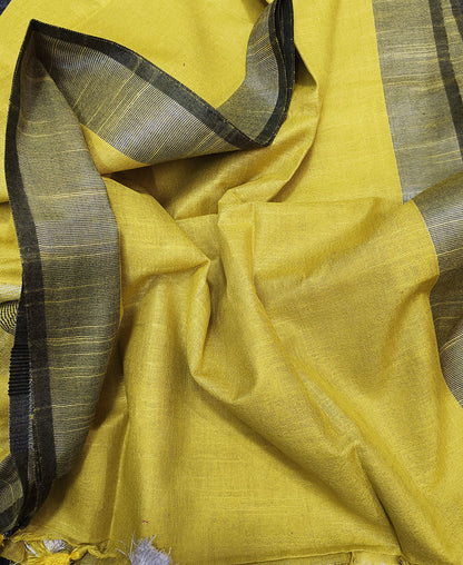 Yellow Cotton Dupatta | Peepal Clothing